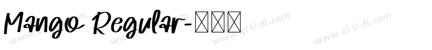Mango Regular字体转换